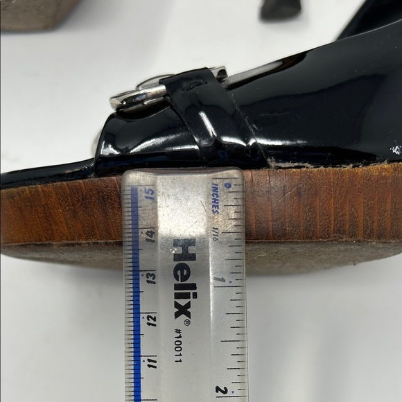 GUCCI Black Patent Leather Peep Toe Pumps Tom Ford Era Horsebit, Size 9B 0062 - Picture 6 of 16